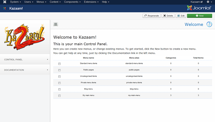 Kazaam! PRO lets you create multiple automatic menus